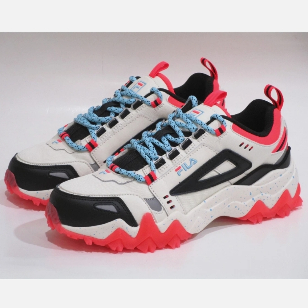 Fila Vibrant Multicolor Chunky Sneakers - White & Coral